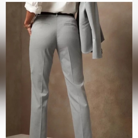 Banana Republic Gray Ryan Pants Career Wool Blend Womens Size 6‎ (1275) - Picture 2 of 7